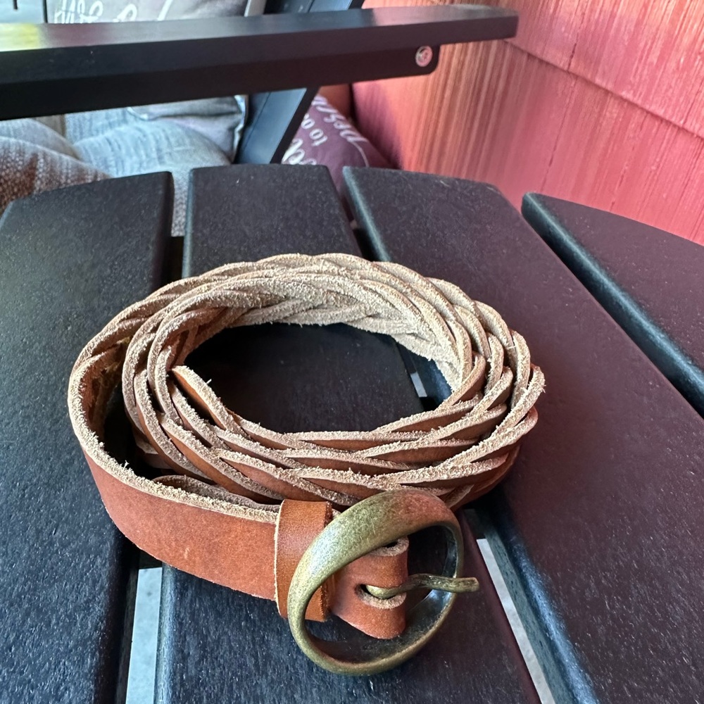 Treasure and Bond Braided Leather Belt